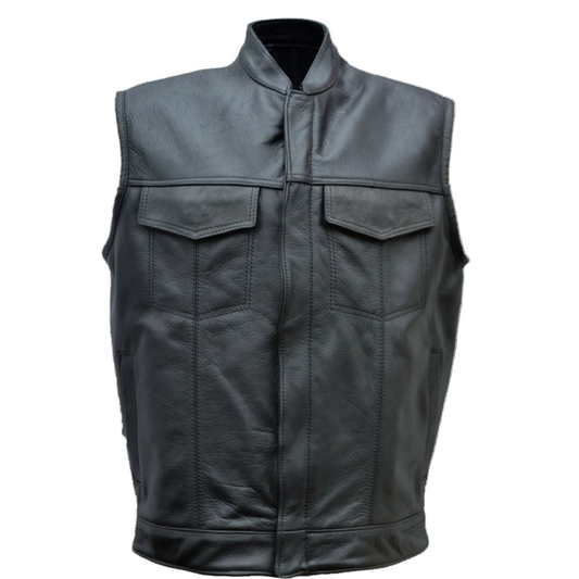 Men's •Collared Club #75• Zipper Front Pocket Vest