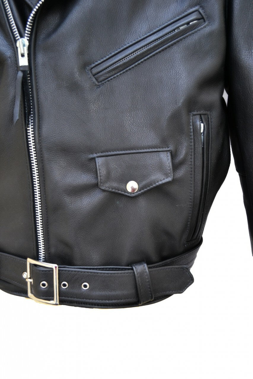 Men's •Brando• Black Leather Motorcycle Jacket