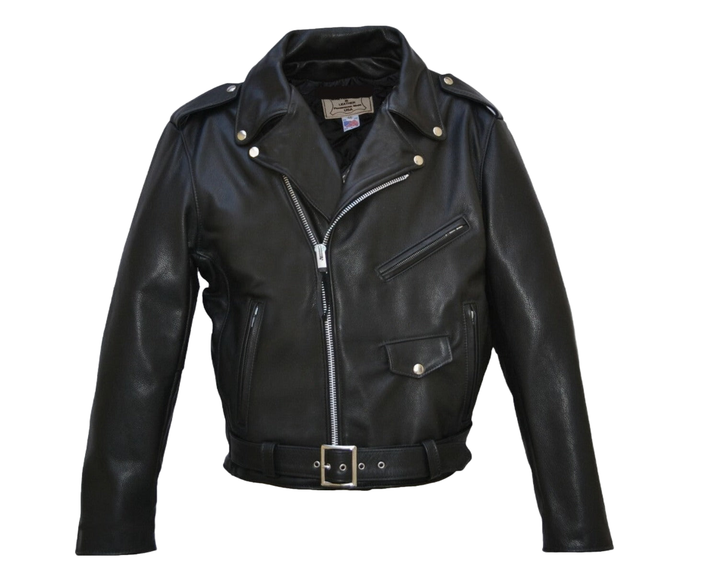 Brando •Black Leather• Motorcycle Jacket