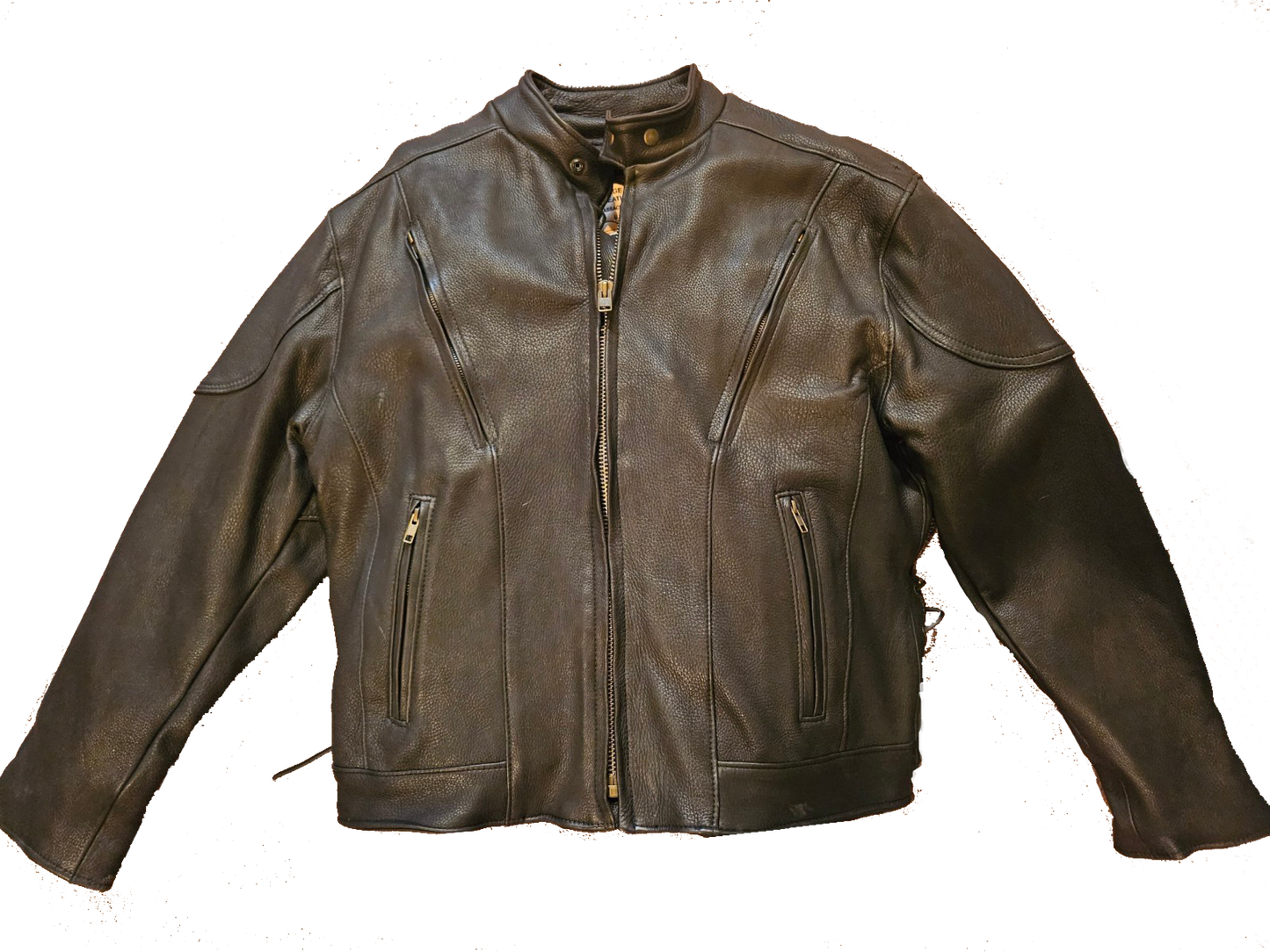 Men's  Leather Motorcycle Jacket racer