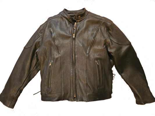 Men's  Leather Motorcycle Jacket racer